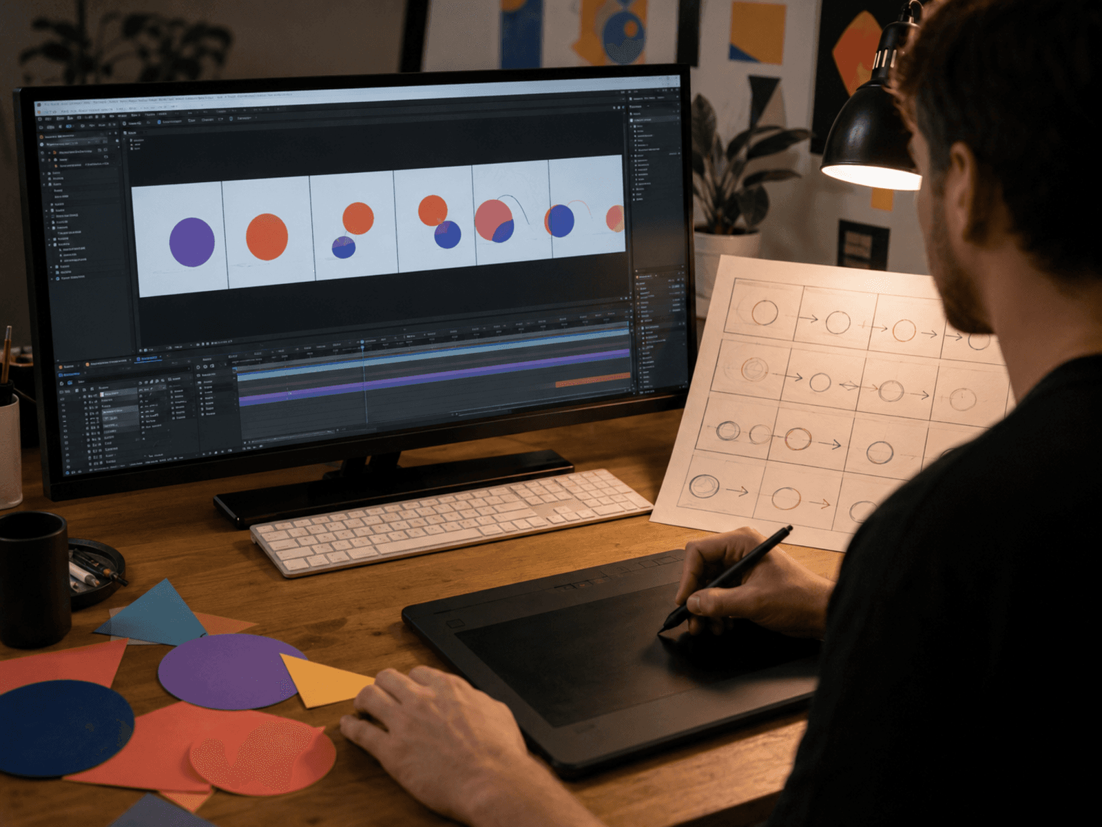 Motion graphics and animation